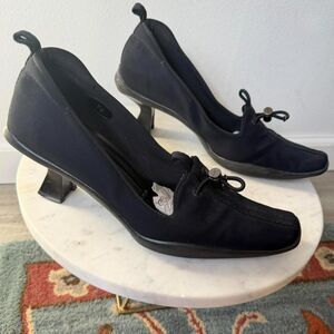 Vintage Prada "Techno" Kitten Heels from the Fall/Winter 1999 collection.